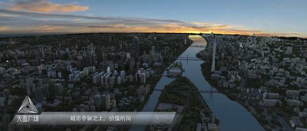 廣州天河兩岸我們的項目展現現在岸邊；